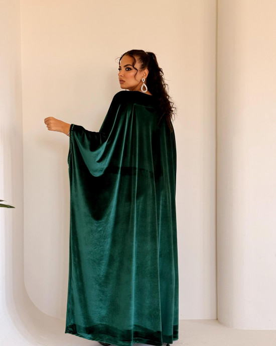 Luxurious Velvet Abaya in Royal Colors