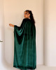 Luxurious Velvet Abaya in Royal Colors