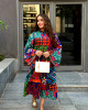 Bohemian Short Dress with Bright Colors