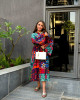 Bohemian Short Dress with Bright Colors Bohemian Short Dress with Bright Colors