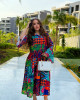 Bohemian Short Dress with Bright Colors