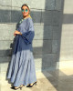 Blue Casual Set with Unique Prints