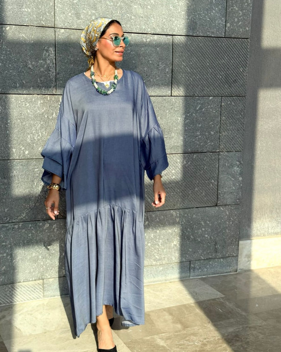 Blue Casual Set with Unique Prints