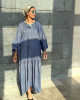 Blue Casual Set with Unique Prints