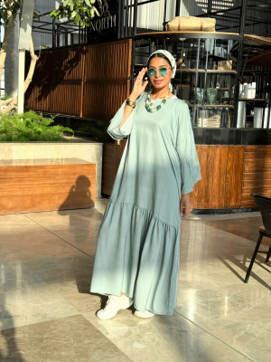 Blue Casual Set with Unique Prints