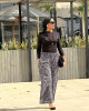 Floral cotton pants