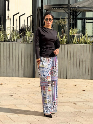 Summer floral pants