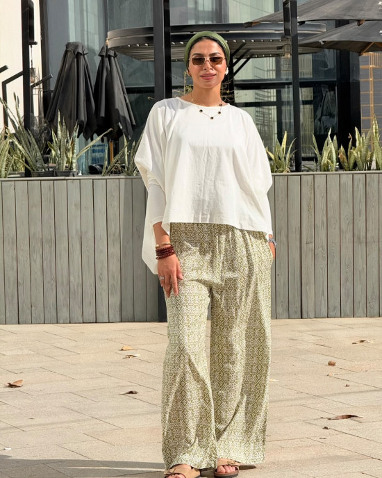 Floral summer pants
