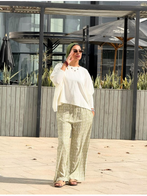 Floral summer pants