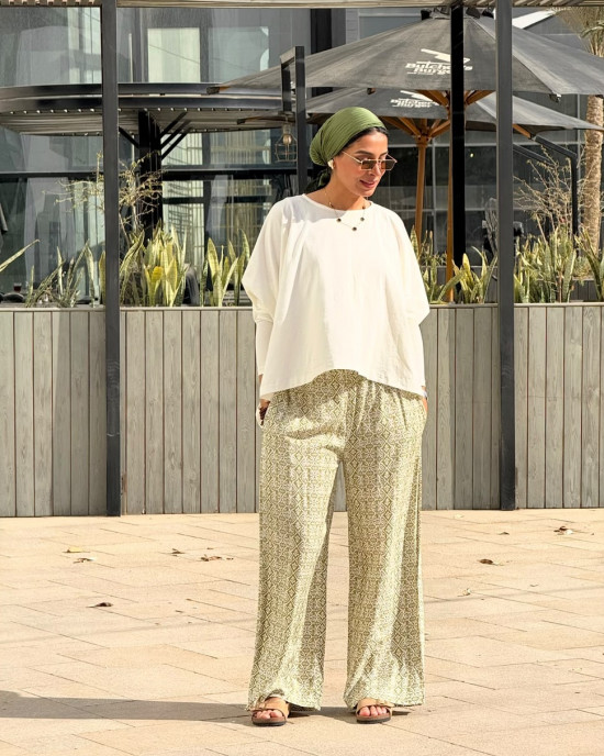 Floral summer pants