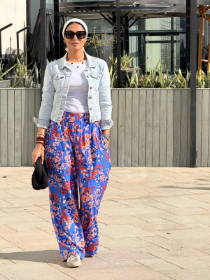 Summer floral pants
