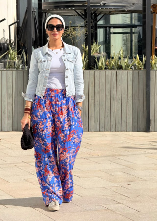 Summer floral pants