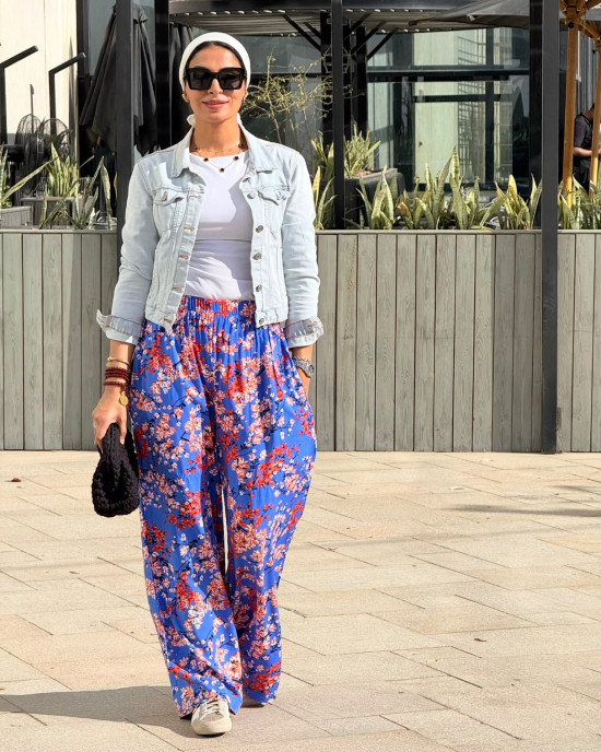 Floral cotton pants Floral cotton pants