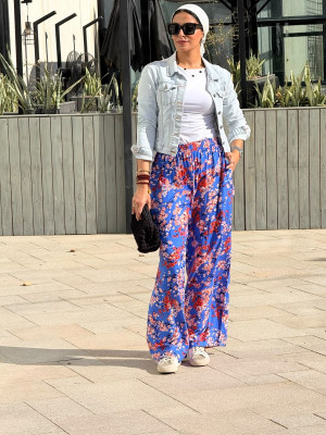 Summer floral pants