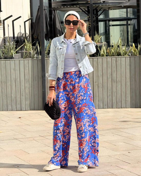 Floral cotton pants Floral cotton pants