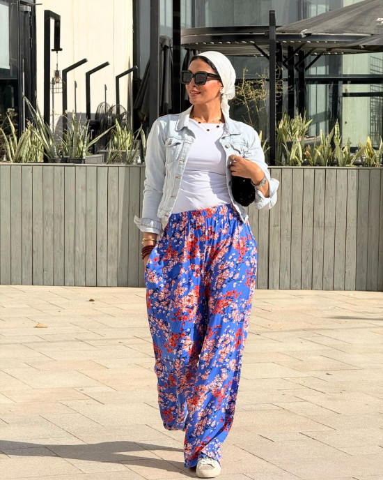 Floral cotton pants Floral cotton pants