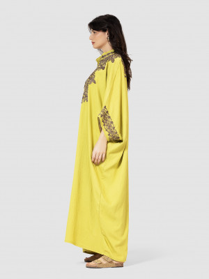 Luxurious caftan designed with elegant oriental touches