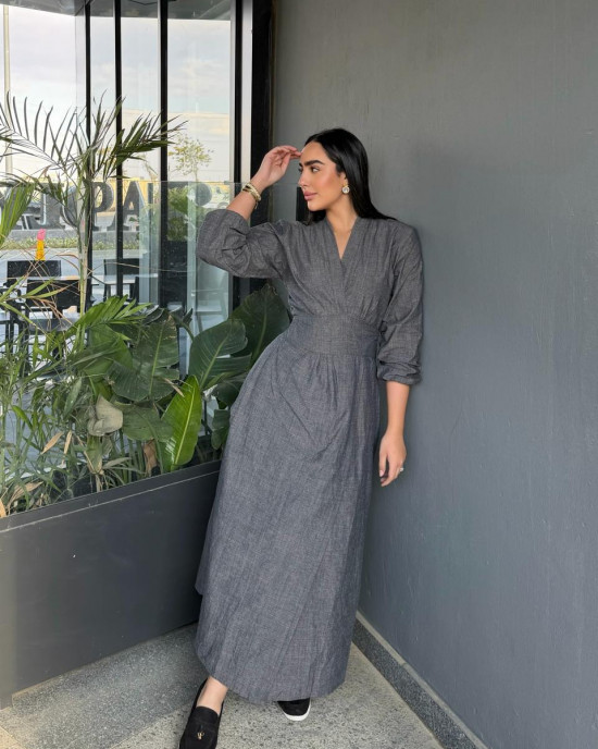 Denim Wrap Dress Denim Wrap Dress