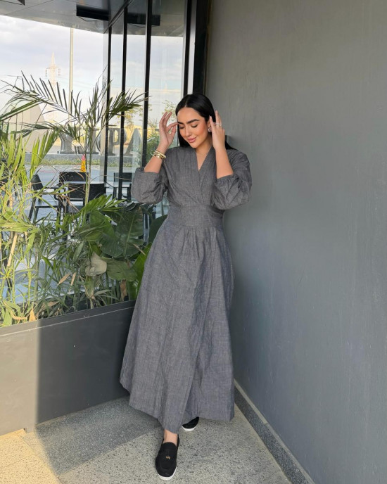 Denim Wrap Dress Denim Wrap Dress