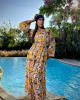 Long Summer Dress with Wide Sleeves Long Summer Dress with Wide Sleeves