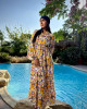 Long Summer Dress with Wide Sleeves Long Summer Dress with Wide Sleeves