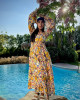 Long Summer Dress with Wide Sleeves Long Summer Dress with Wide Sleeves