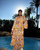 Long Summer Dress with Wide Sleeves Long Summer Dress with Wide Sleeves