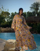 Long Summer Dress with Wide Sleeves Long Summer Dress with Wide Sleeves