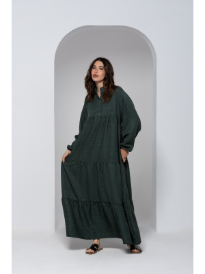 Simple and elegant long dress in light gray