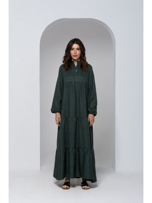 Simple and elegant long dress in light gray