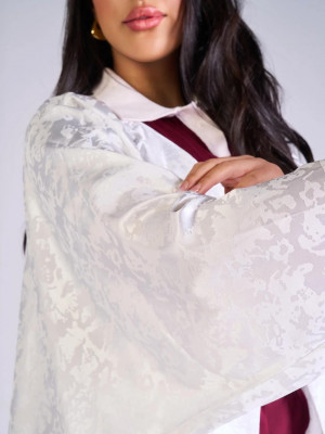 Long Satin Cardigan Elegance and Luxury Long Satin Cardigan Elegance and Luxury