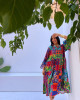 Bohemian Short Dress with Bright Colors