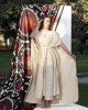 Long Linen kaftan with Cape Long Linen kaftan with Cape