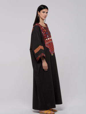 Long kaftan with Traditional Embroidery