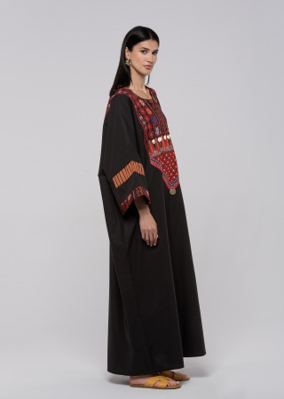 Long kaftan with Traditional Embroidery