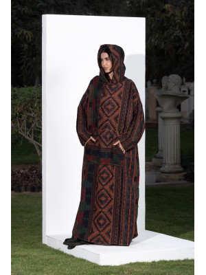 Long Hoodie with Wide Sleeves and Hood