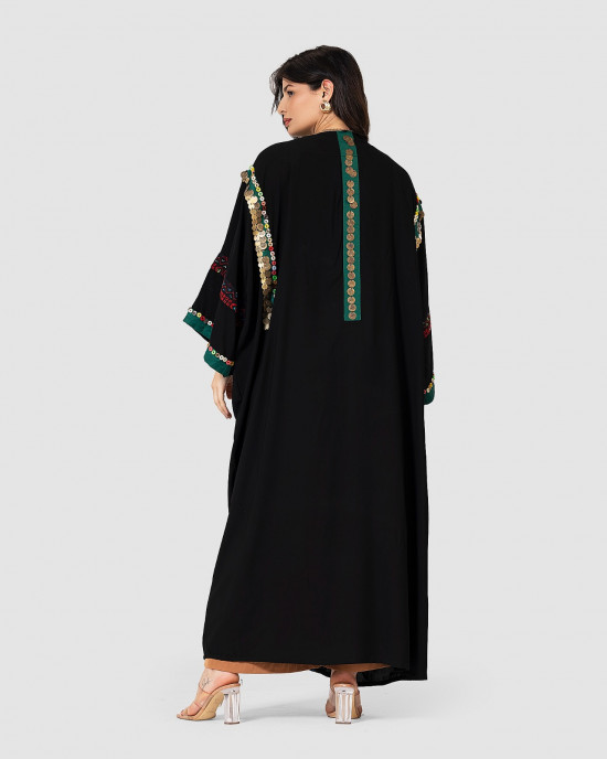 كارديجان كريب تطريز يدوي انيق