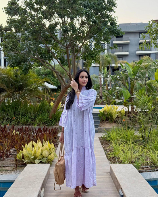 Long purple dress