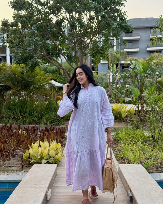 Long purple dress
