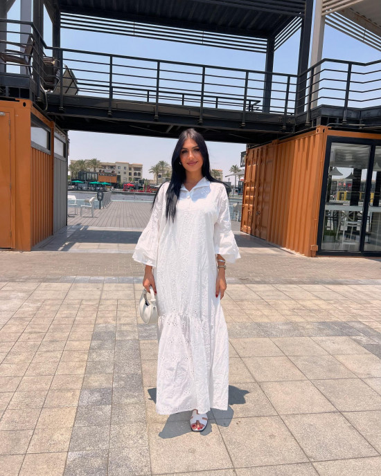 Long elastic dress