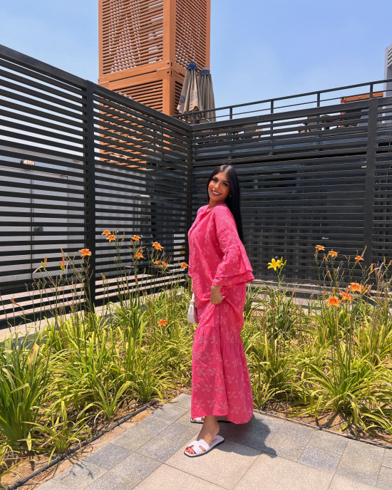 Long elastic dress