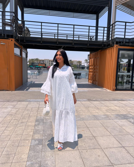 Long elastic dress