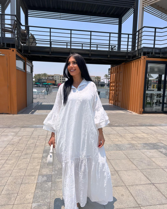Long elastic dress