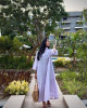 Long purple dress
