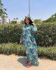 Long dress in brightly colored patterns Long dress in brightly colored patterns