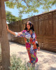 Linen Set with Modern Floral Prints & Vibrant Colors