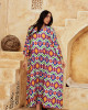 Long Floral kaftan with Bright Colors Long Floral kaftan with Bright Colors