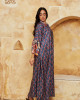 Long Printed Linen kaftan with Vibrant Colors
