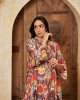 Long Floral kaftan with Bright Colors