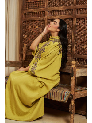 Luxurious caftan designed with elegant oriental touches
